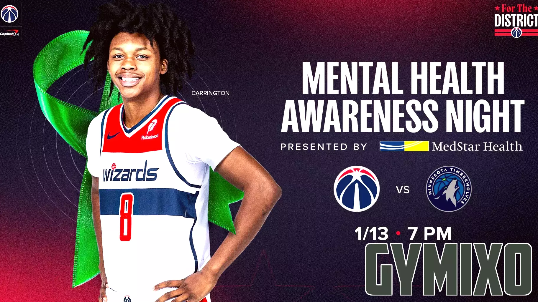 Wizards and MedStar Health Team Up for Mental Health Awareness Night